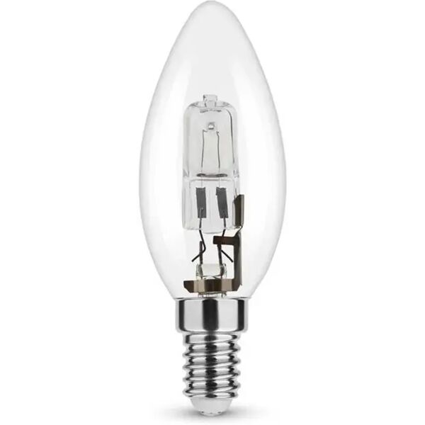 lampadina alogena oliva e14 42w = 55w dimmerabile trasparente