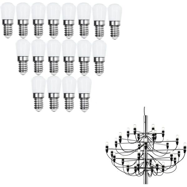 lampadine per flos 2097 filoled e14 2w opaca, luce calda