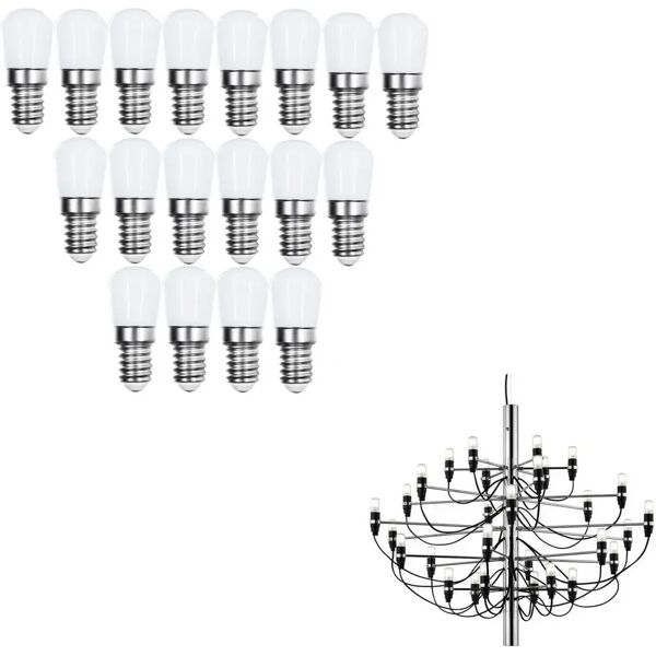 lampadine per flos 2097 filoled e14 2w opaca, luce naturale 4000k