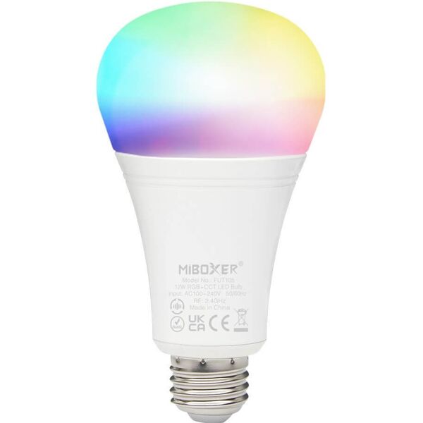 mi-light lampadina led e27 t74 12w rgb+cct dimmerabile - zigbee 3.0