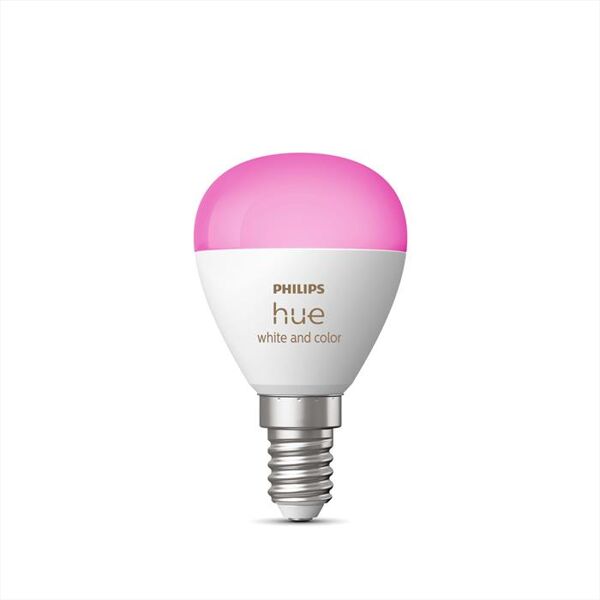 philips hue white and color ambiance sfera e14 40w-bianco