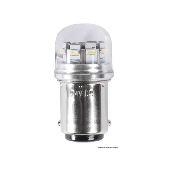 osculati lampadina led smd zoccolo ba15d lampadina led 12/24 v 3 w