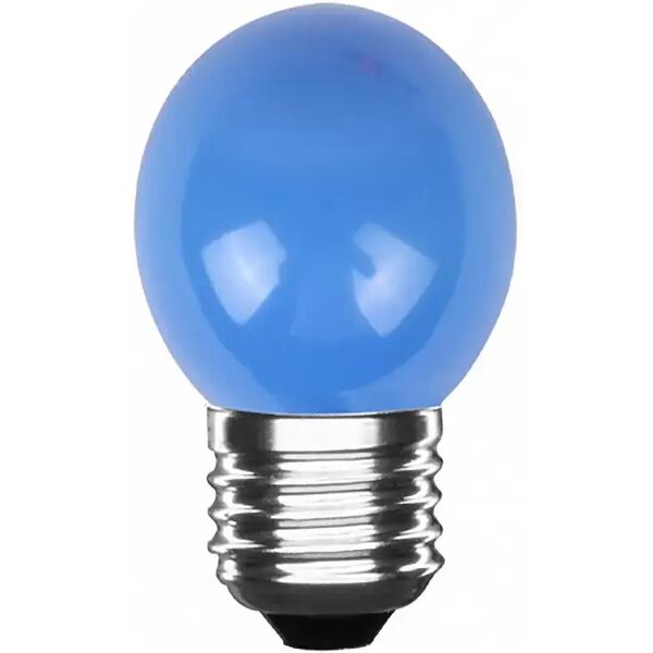 lampadina led e27 g45 a sfera 3w azzurra ledleditalia