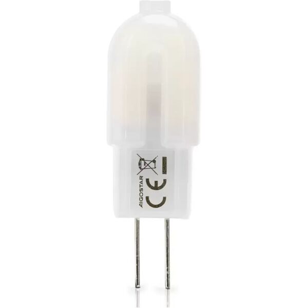 lampadina led g4 a capsula 1,3w smd opaca bianco freddo 6500k aigostar