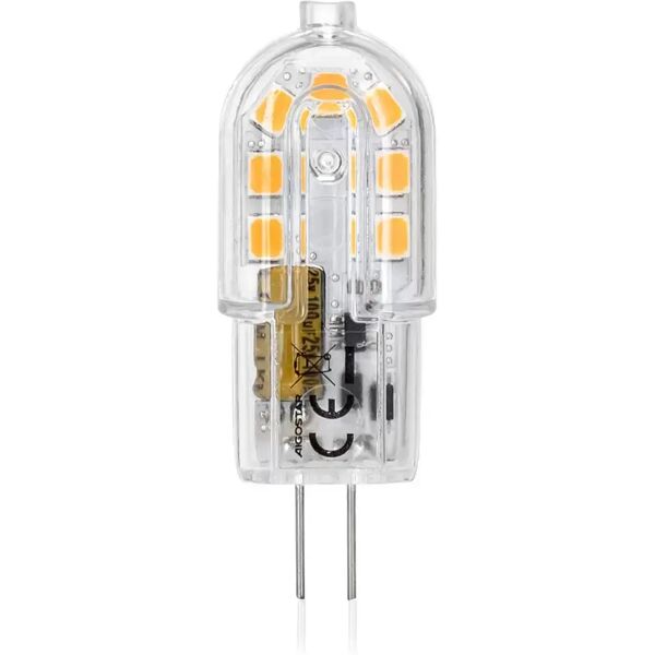 lampadina led g4 a capsula 1,7w smd trasparente bianco caldo 3000k aigostar