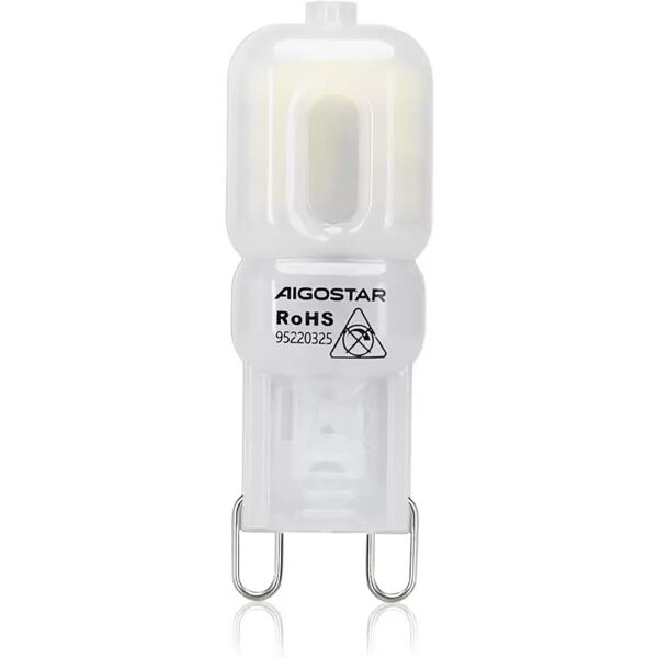 lampadina led g9 a capsula 2w smd opaca bianco freddo 6500k aigostar