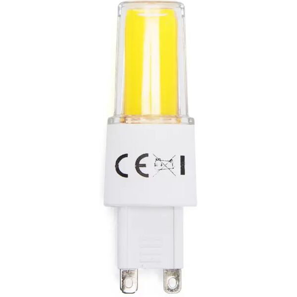 lampadina led g9 a capsula 3,3w cob in vetro trasparente bianco freddo 6500k aigostar