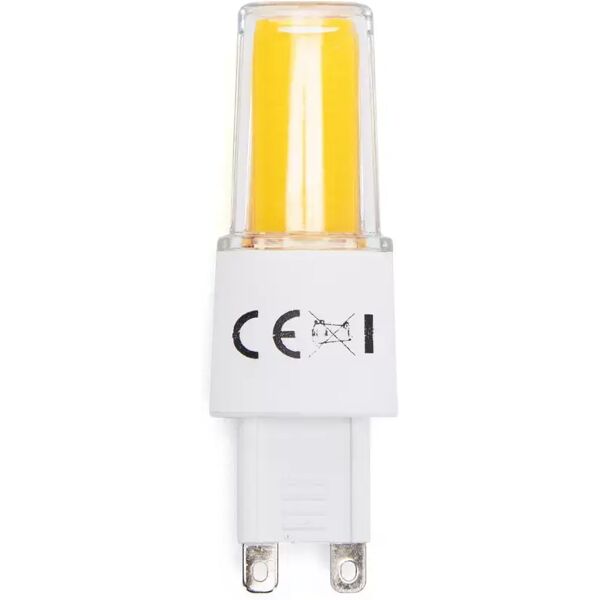 lampadina led g9 a capsula 3,8w cob in vetro trasparente bianco caldo 3000k aigostar