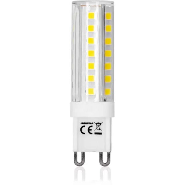 lampadina led g9 a capsula 4,8w smd trasparente bianco freddo 6500k aigostar