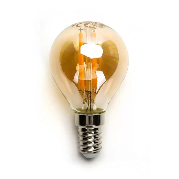 lampadina led vintage a filamento e14 g45 a sfera 4w bianco caldo 2200k aigostar