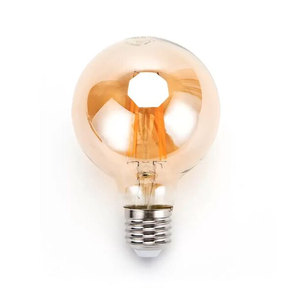 lampadina led vintage a filamento e27 g80 a globo 4w bianco caldo 2200k aigostar