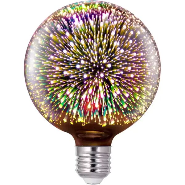 lampadina led fuochi d’artificio 3d e27 g80 2w decorativa rgb aigostar