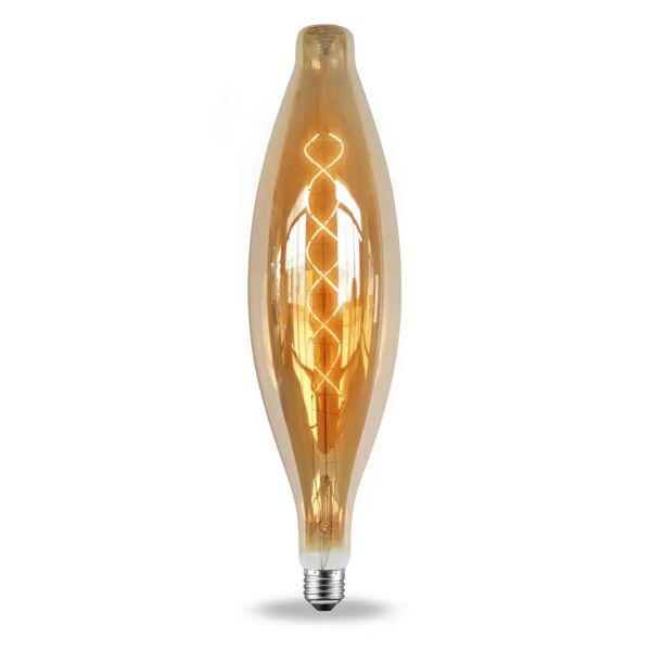 lampadina led vintage a filamento e27 gold ct120 8w decorativa bianco caldo 2200k novaline