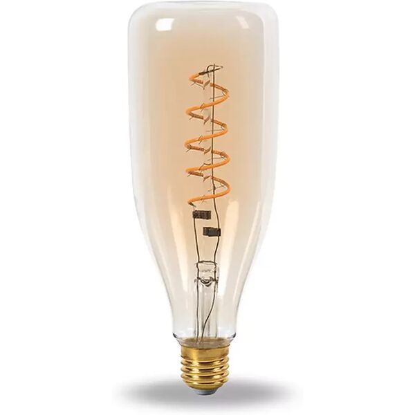 lampadina led vintage a filamento e27 b78 a bottiglia 4w decorativa bianco caldo 2200k novaline