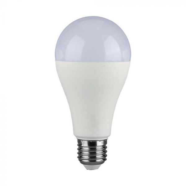 v-tac vt-2015 lampadina led 15w e27 luce 4000k 100lm/w termoplastica forma a65 sku 214454