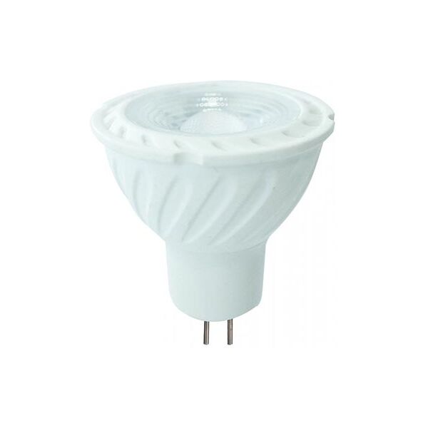 v-tac pro vt-267 lampadina spot faretto led chip samsung smd 6w gu5.3 mr16 12v bianco caldo 3000k - sku 21207