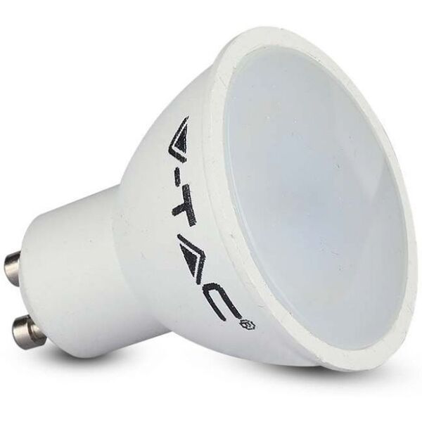 v-tac vt-1975 lampadina spot led 4.5w faretto gu10 satinato luce bianco naturale 4000k - 211686