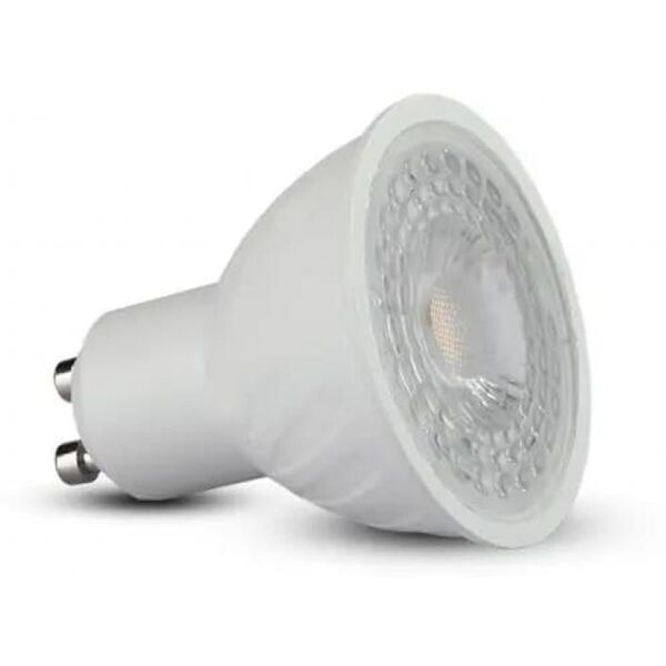 v-tac pro vt-227 lampadina spot led faretto chip samsung smd 6w gu10 38° bianco caldo 3000k - sku 21189