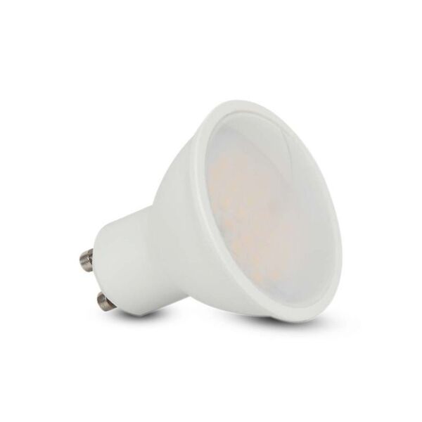 v-tac pro vt-205 lampadina led faretto gu10 4.5w 100° smd chip samsung copertura opaca satinata bianco freddo 6500k - sku 21203