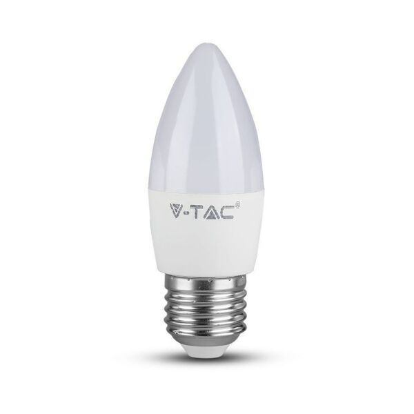v-tac vt-1821 lampadina led candela 4.5w e27 lampada bianco freddo 6500k - sku 2143441