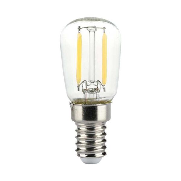 v-tac vt-1952 lampadina led e14 st26 vetro filamento trasparente 2w luce bianco caldo 3000k - 214444