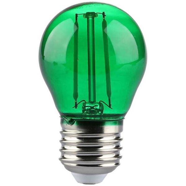 v-tac vt-2132 lampadina led verde lampada 2w e27 g45 filamento vetro colorato green - sku 217411