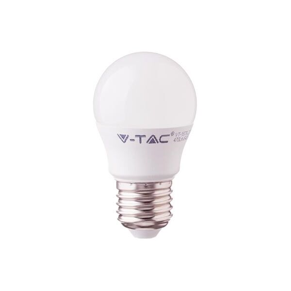 v-tac pro vt-245 lampadina chip led samsung 4,5w e27 mini globo g45 bianco naturale 4000k - sku 262