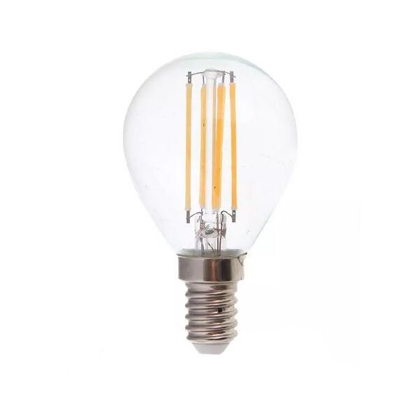v-tac vt-2466 lampadina led bulb filamento 6w e14 p45 bianco caldo 2700k - sku 2845