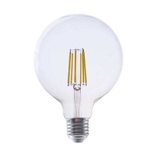 v-tac vt-2344 lampadina led 4w e27 4000k lampada globo filamento bulbo g125 vetro trasparente sku 2993