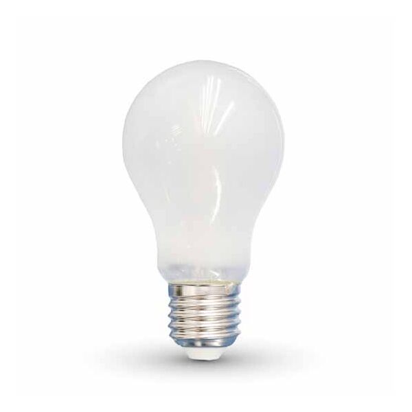 v-tac vt-1939 lampadina bulbo led filamento a60 vetro opaco 4w e27 2700k - 4489