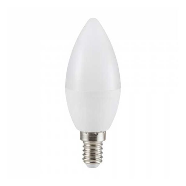 v-tac vt-2226 lampadina led smd 5.5w e14 candela cri >95 real color bianco freddo 6400k - sku 7496