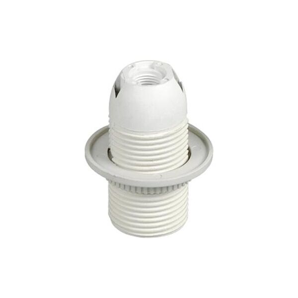 v-tac portalampada per lampadine e14 in termoplastica bianco ip20 - sku 8751