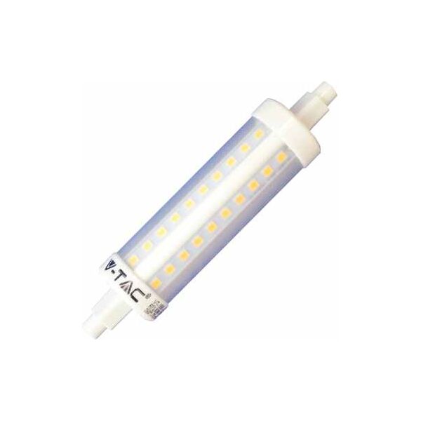 v-tac vt-1917 lampadina led smd in plastica 7w r7s - sku 7125 bianco freddo 6400k