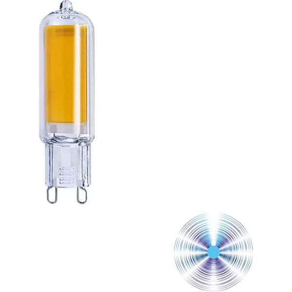 vivida international lampadina vivida led cob g9 4w=38w 480 lumen 6000k luce fredda Ø 14x60 mm