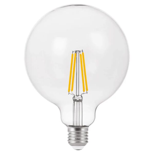 tecnomat lampadina vivida led filamento globo e27 8w=80w 1150 lumen 4000k luce bianca Ø 125x170 mm