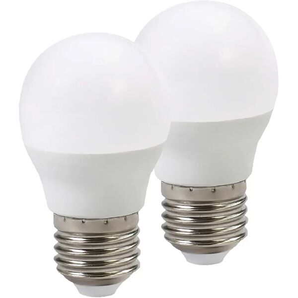 vivida international 2 lampadine vivida led sfera e27 5w=39w 436 lumen 4000k luce bianca Ø45x80mm