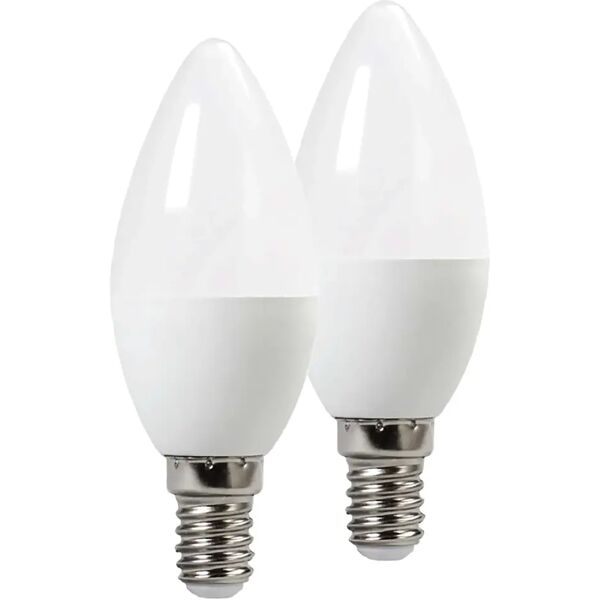 vivida international 2 lampadine vivida led oliva  e14 5w=39w 430 lumen 4000k luce biancaØ 37x100 mm