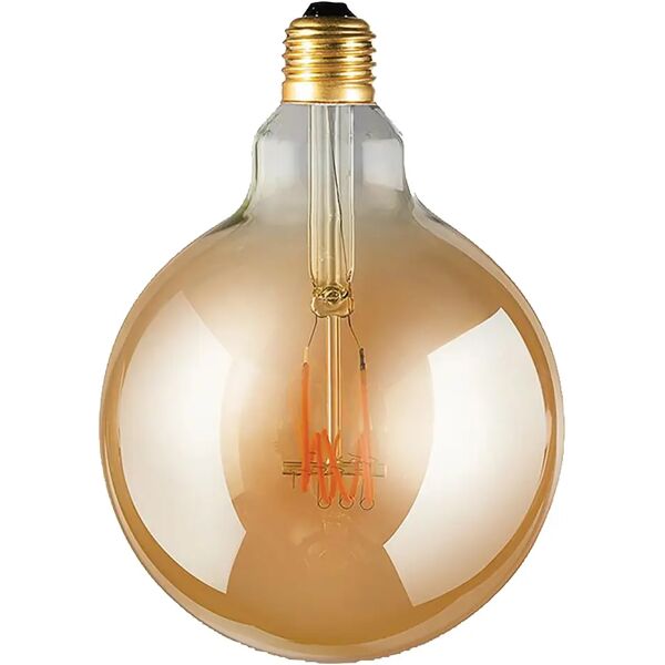 tecnomat lampadina led vintage globo e27 4w 200 lumen 2200k luce calda dimmerabile ambrata