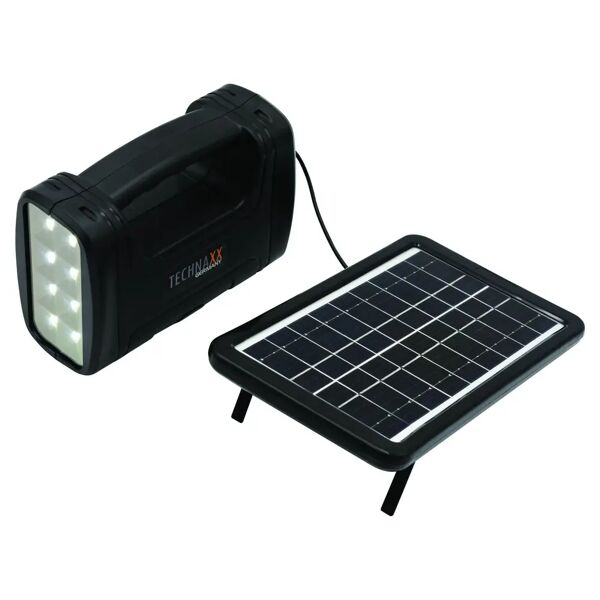 tecnomat set pannello solare 3w e powerstation 8w con torcia led con cavo 5m 3 lampadine led 160 lm/w