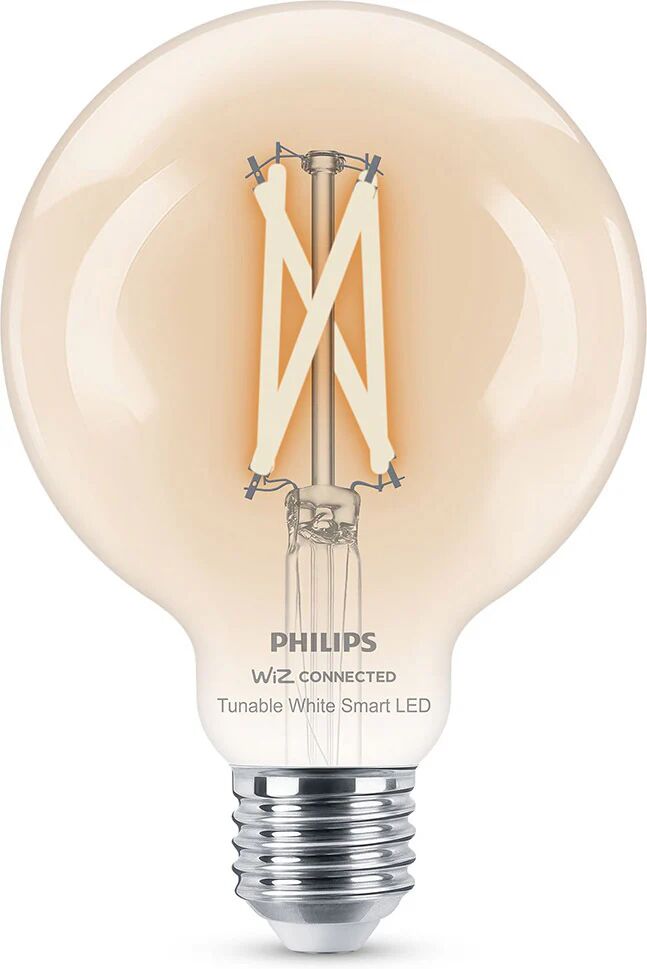 Philips LED Lampadina Smart Filament Dimmerabile Luce Bianca da Calda a Fredda Attacco E27 60W Globo