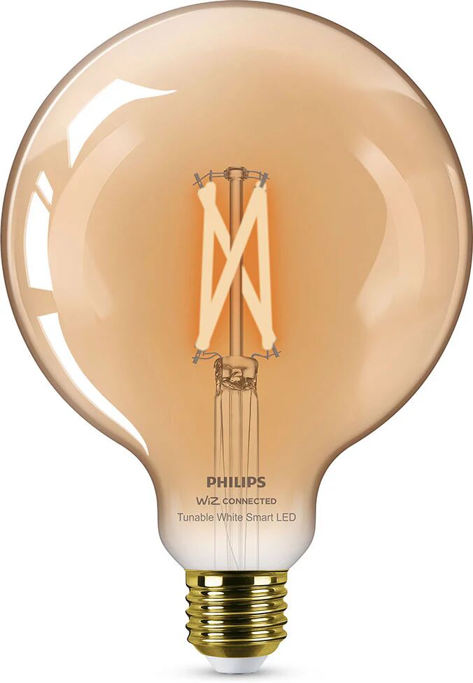 Philips LED Lampadina Smart Filament Ambrata Dimmerabile Luce Bianca da Calda a Fredda Attacco E27 50W Globo