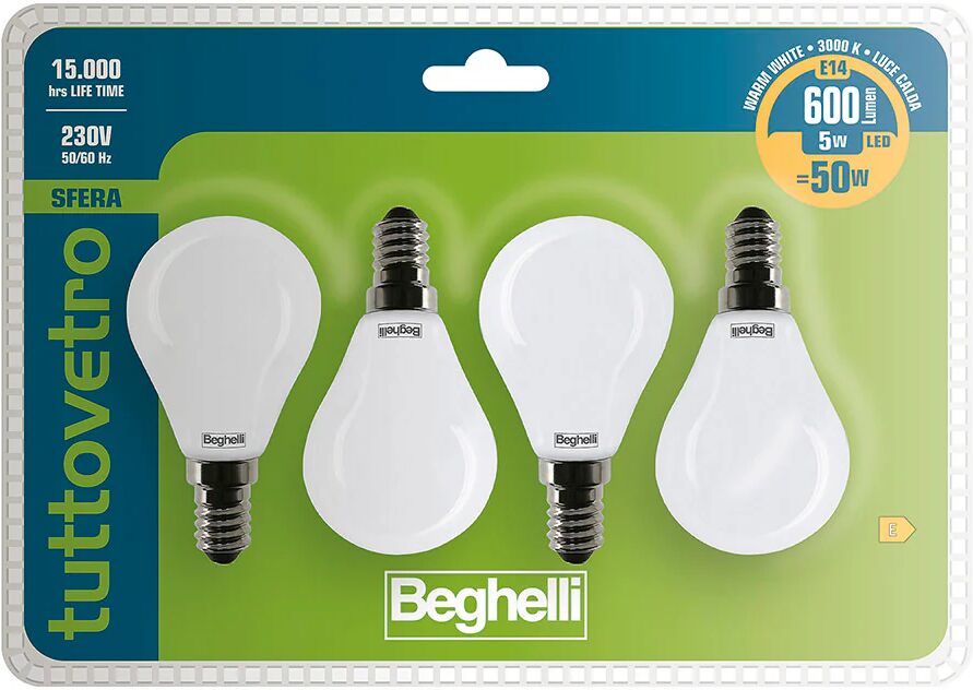 Beghelli 56386BL Lampadina a risparmio energetico 5 W E14 E