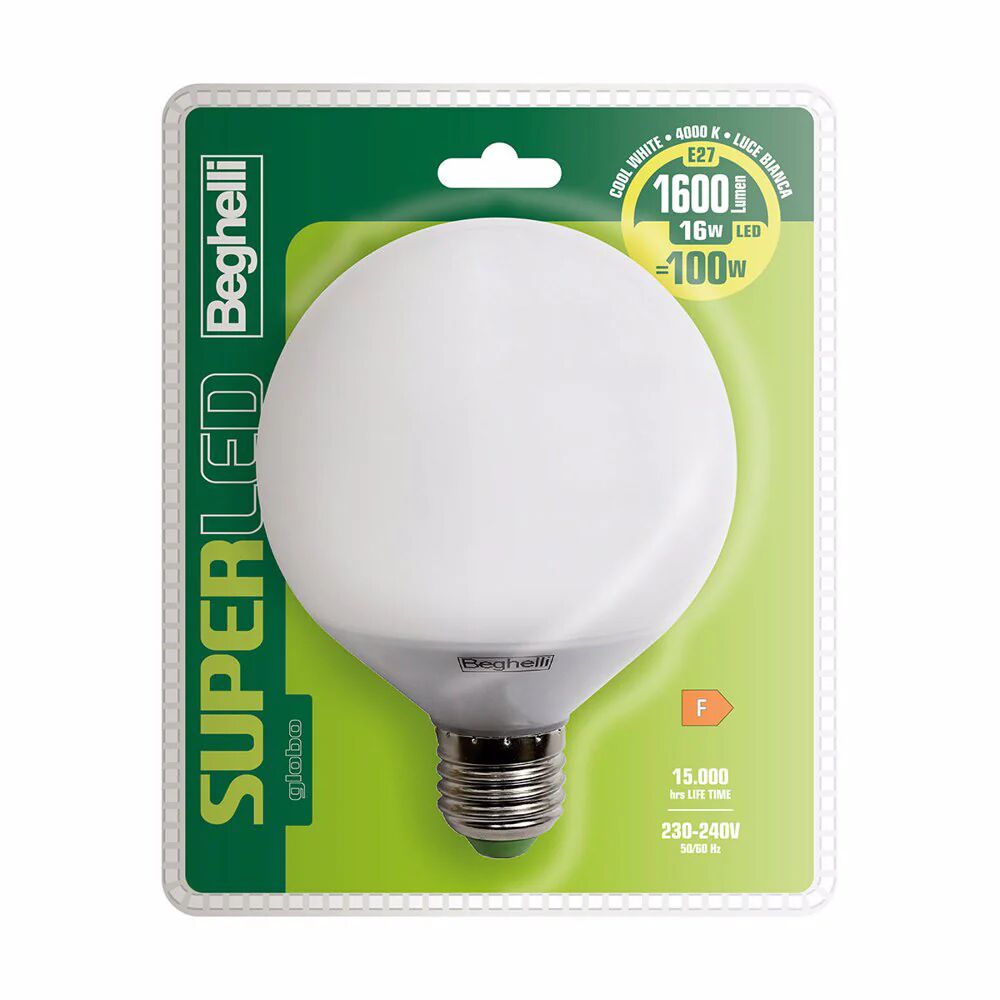 Beghelli Super LED Lampadina a risparmio energetico 16 W E27 F