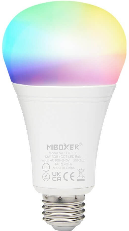 Mi-Light Lampadina LED E27 T74 12W RGB+CCT Dimmerabile - ZIGBEE 3.0