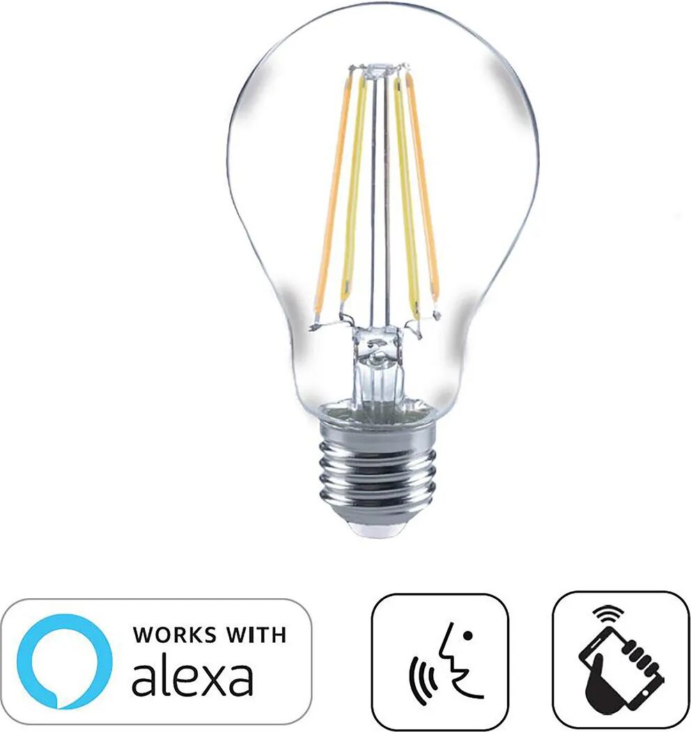 SUPREMA Lampadina Led  Filamento Goccia E27 7w=60w 806 Lumen 2200k- 6500k Compatibile Con Alexa