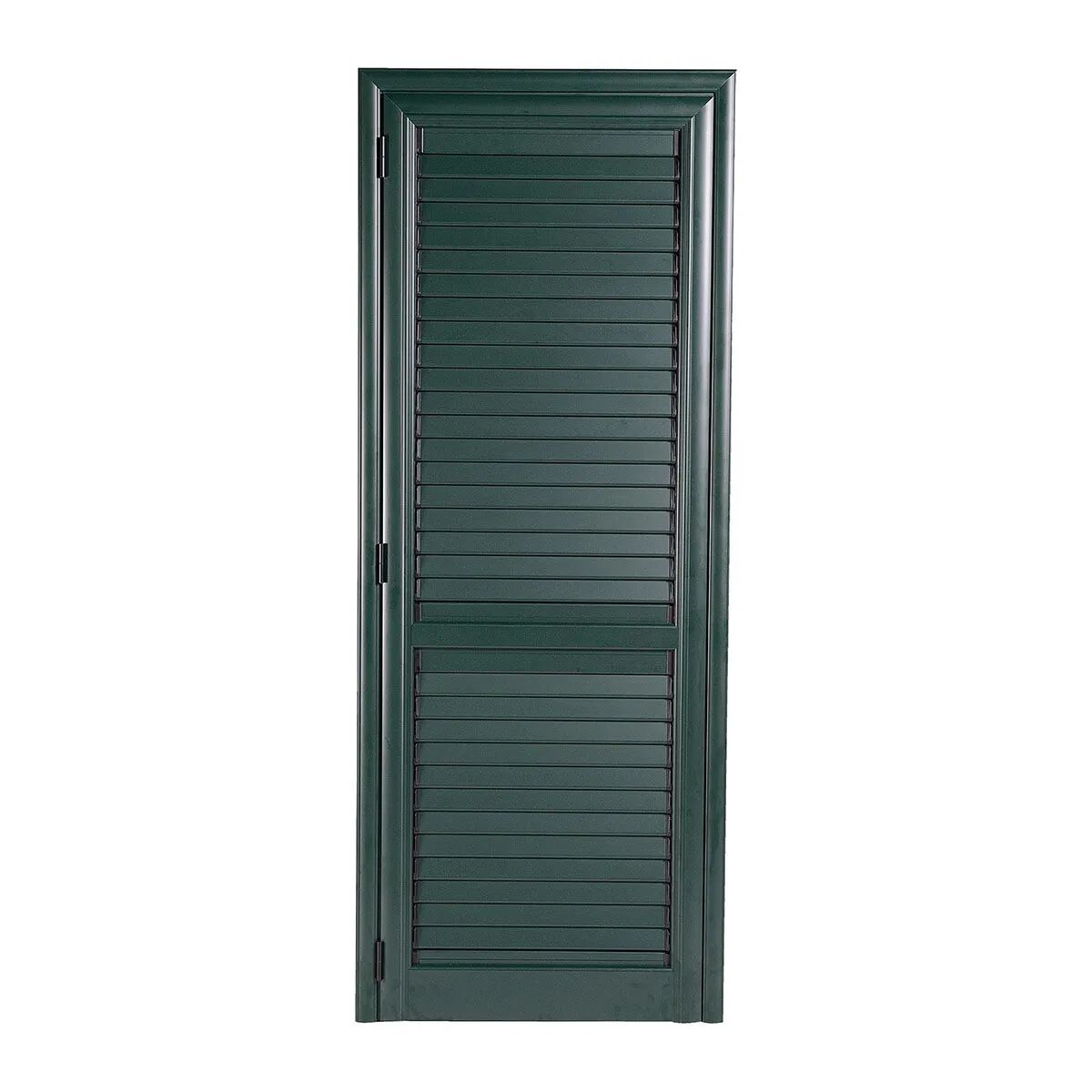 Persiana In Alluminio Verde Marezzato 1 Anta Destra 80x220 Cm (Lxh)