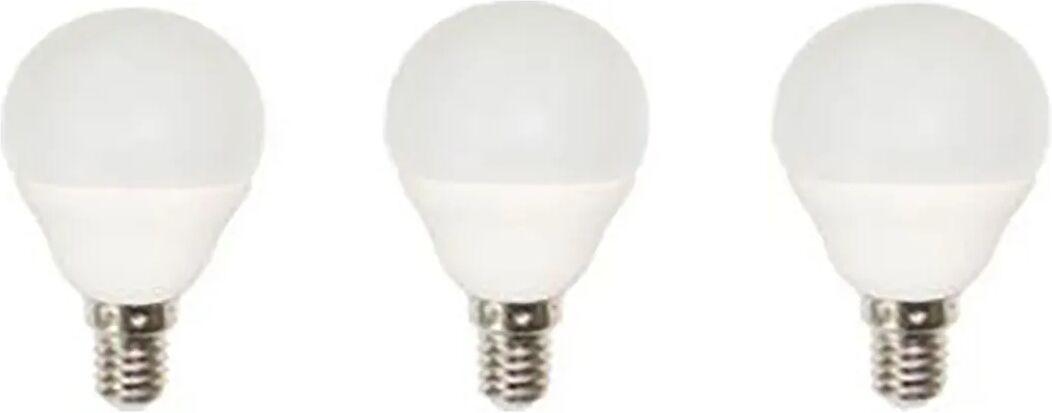 3 Lampadine Led Sferetta E14 8w=60w 806 Lumen 4000k Luce Bianca