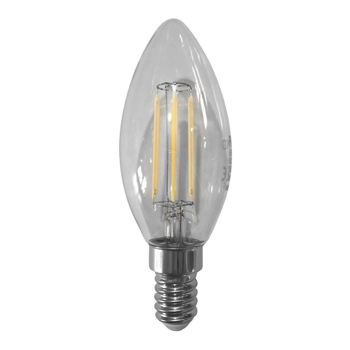 Lampadina Parko Led Filamento Oliva E14 4w=40w 470 Lumen 6500k Luce Fredda Ø 65x98 Mm