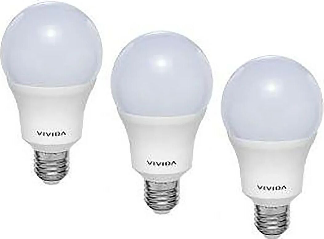 3 Lampadine Vivida Led Goccia E27 10w=61w 830 Lumen 6000k Luce Fredda Ø 60x110 Mm