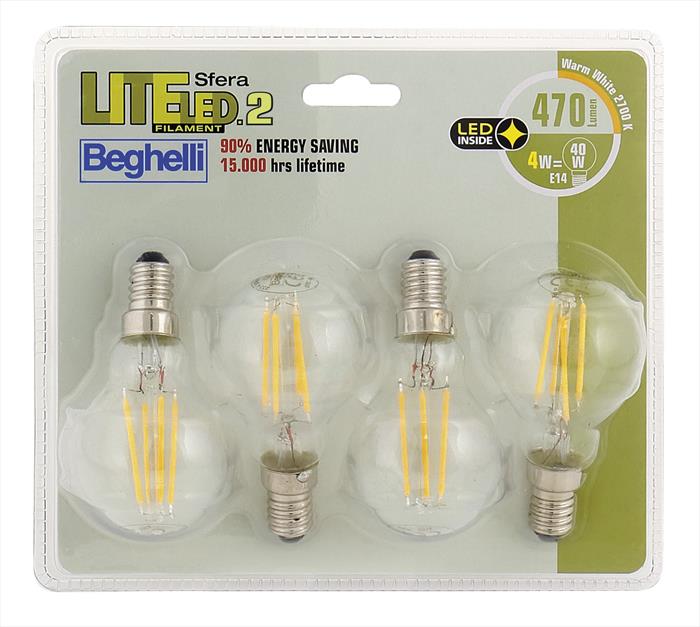 Beghelli Litefiled2 Sf 4w 470l E14 2.7k